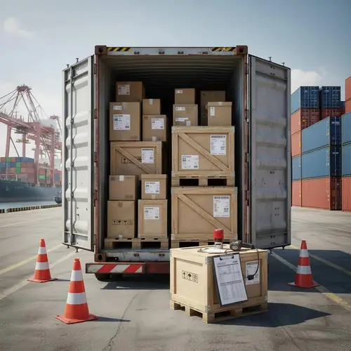 Customs clearance at a container terminal