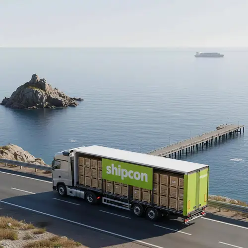 Road freight – truck with trailer